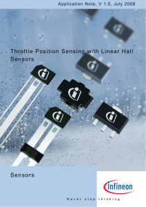 Throttle Position Sensing with Linear Hall Sensors Sensors