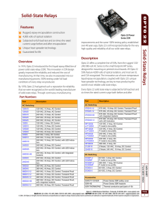 0859 Solid State Relays data sheet