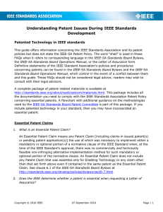 Understanding Patent Issues During IEEE Standards Development