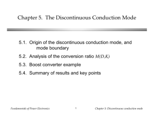 Chapter 5. The Discontinuous Conduction Mode