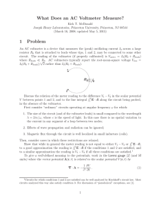 What Does an AC Voltmeter Measure? - Physics