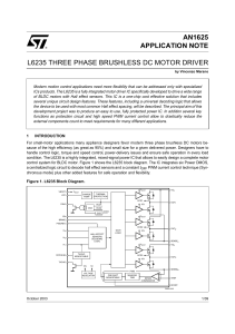 L6235 three phase brushless DC motor driver