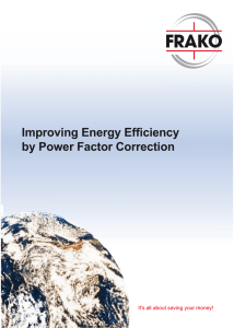 Improving Energy Efficiency by Power Factor Correction