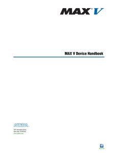 MAX V Device Handbook