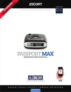 Passport Max Owner`s Manual