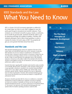 What You Need to Know - The IEEE Standards Association