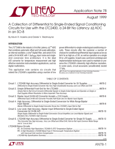 AN78 - A Collection of Differential to Single-Ended Signal