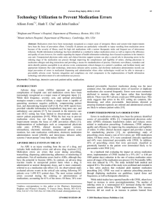 Article: Prevent Medication Errors