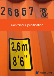 Container Specification - Hapag