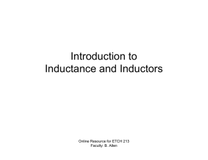 Introduction to Inductance and Inductors