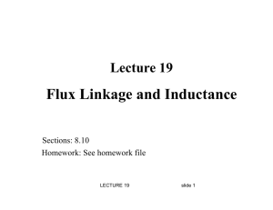 Flux Linkage and Inductance