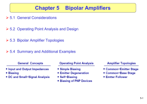 Chapter 5 Bipolar Amplifiers