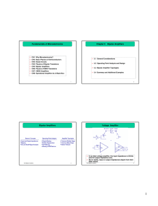 Fundamentals of Microelectronics Chapter 5 Bipolar Amplifiers