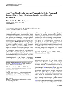 Long-Term Stability of a Vaccine Formulated with the Amphipol