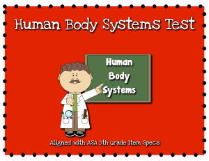 Human Body Systems Test