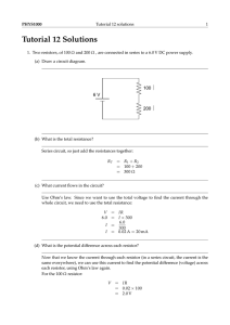 Tutorial 12 Solutions