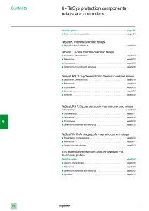 6 - TeSys protection components: relays and controllers 1 2 4 5 6 7 8