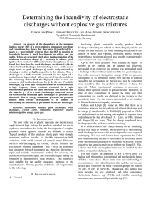 Determining the incendivity of electrostatic discharges without