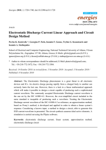 Electrostatic Discharge Current Linear Approach and Circuit Design