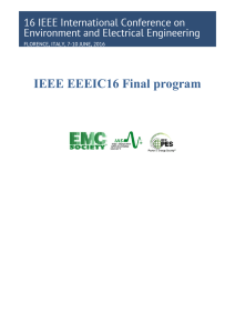 IEEE EEEIC16 Final program - International Conference on
