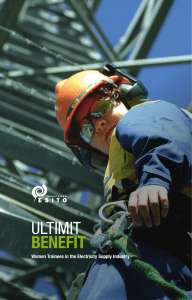 Ultimit benefit: Women Trainees in the Electricity Supply Industry