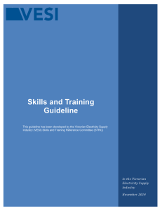 Skills and Training Guideline