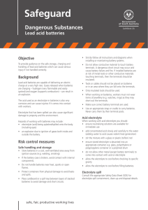 Lead acid batteries