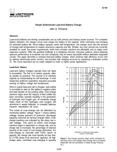 Simple Switchmode Lead-Acid Battery Charger