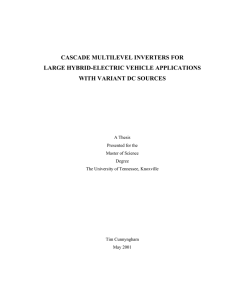 cascade multilevel inverters for large hybrid