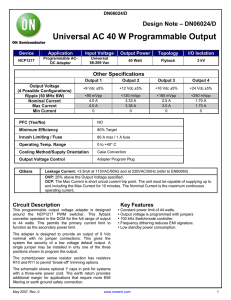 Universal AC 40 W Programmable Output