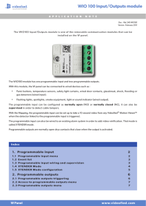 WIO 100 Input/Outputs module