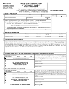 PennDOT Form MV-3