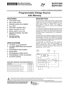 Programmable Voltage Source with Memory (Rev. A)