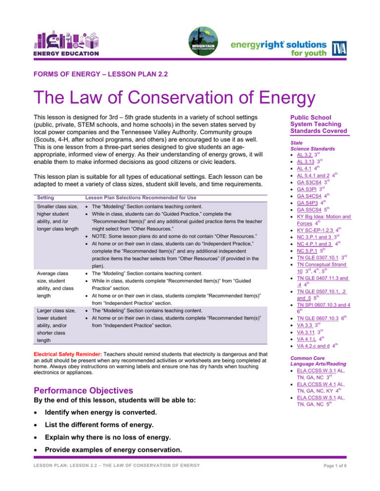 assignment 01 04 law of conservation of energy