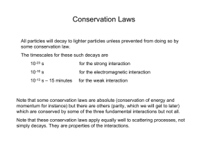 Conservation Laws