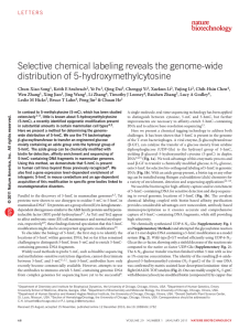 selective chemical labeling reveals the genome