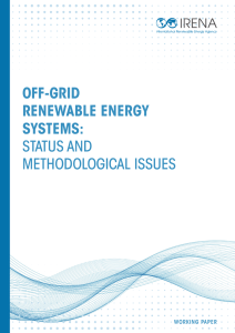 Off-grid renewable energy systems