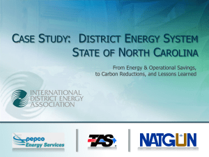 case study: district energy system state of north carolina
