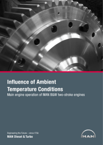 Influence of Ambient Temperature Conditions Main engine