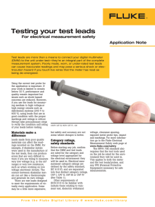 Testing your test leads