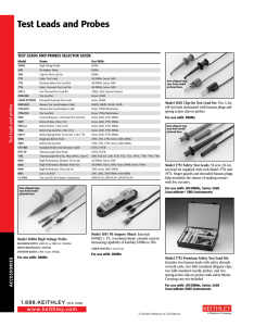 Test Leads and Probes
