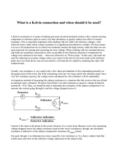 What is a Kelvin connection and when should it be