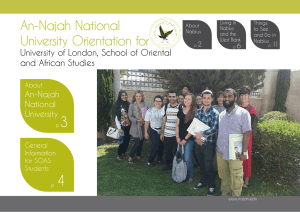 An-Najah National University Orientation for