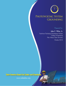 Photovoltaic System Grounding