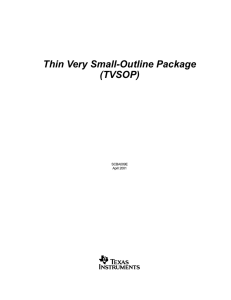 Thin Very Small-Outline Package TVSOP