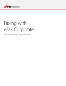 Faxing with eFax Corporate