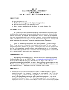 EE 255 ELECTRONICS I LABORATORY EXPERIMENT 9