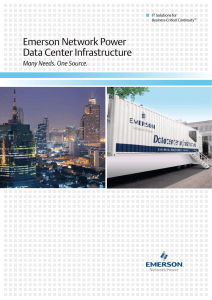 Emerson Network Power Data Center Infrastructure