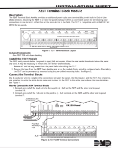 721T Terminal Block Module