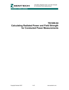 TN1200.04 Calculating Radiated Power and Field Strength